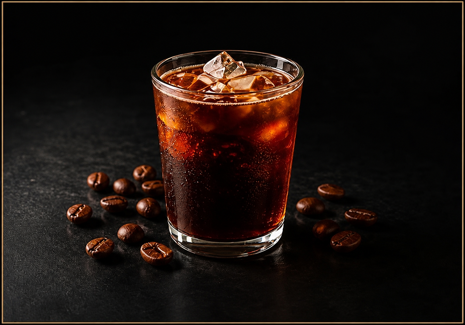 Black Orange iced coffee